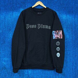 Peso Pluma Exodo Oversized Crewneck Sweater Size Large